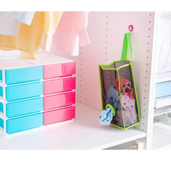 New Premium Quality Reusable Hanging Bag Holder for Storing Grocery and Plastic Bags in the Kitchen, Wall-Mount Mesh Bag for Plastic and Garbage Storage with Easy Access for Kitchen Use, Kitchen Storage Solution,Kitchen Accessories Tools