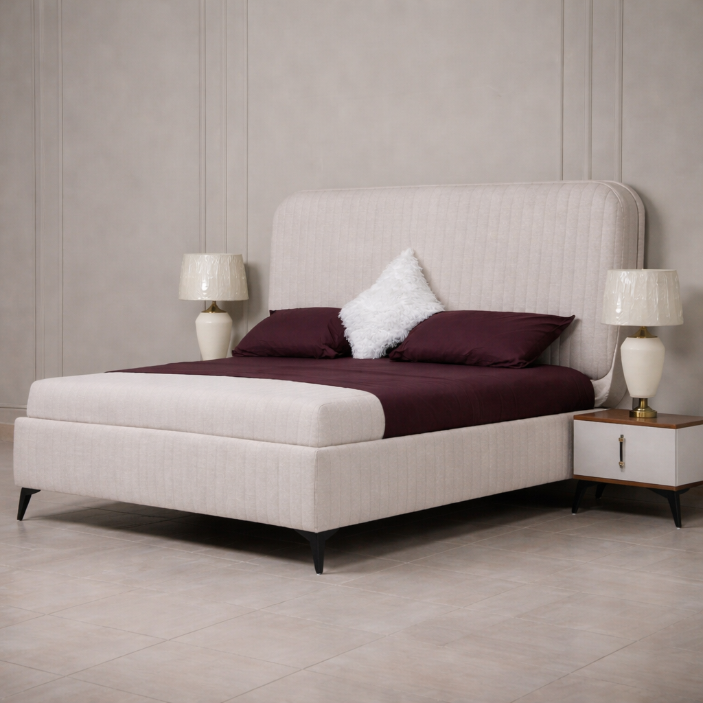 Affordable New  Design wooden Bed Set   without side table Furniture for room / Wooden poshesh Beds For Bedroomn BED7