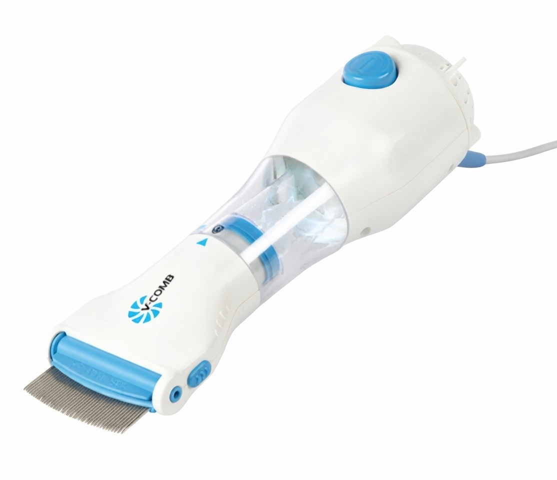 V Comb, Anti Lice Electric Comb, Head Lice Machine with Filters, Lice Removal Machine, Anti Lice Machine with Steel Comb, Rechargeable Anti Lice Comb with 4 Filters, Lice Egg Removal Machine V Comb Electronic Head Lice Removal Machine Anti Lice Machine