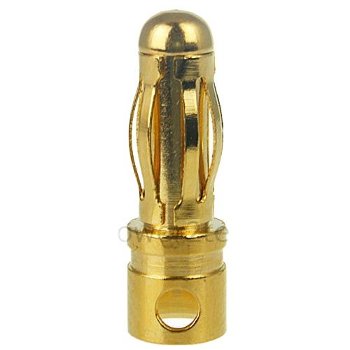 Banana Plug Connector 16 Pc Male 3.5mm Banana Gold Bullet Connector Plug For ESC RC Battery Motor Speed Control Plug Gilded Copper Banana Head