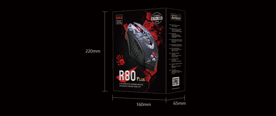 A4Tech Bloody R80 Plus 2.4G Wireless Gaming Mouse 5000Cpi with BC3332-S Gaming Engine Skull Design 21 2509db6aacc0ca465e28d74f7d55256c