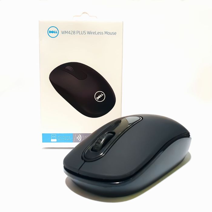 Dell WM428 2.4GHz Wireless Mouse – High-Speed, Plug-and-Play, Compact & Stylish Design for Laptops, Computers, and DVRs