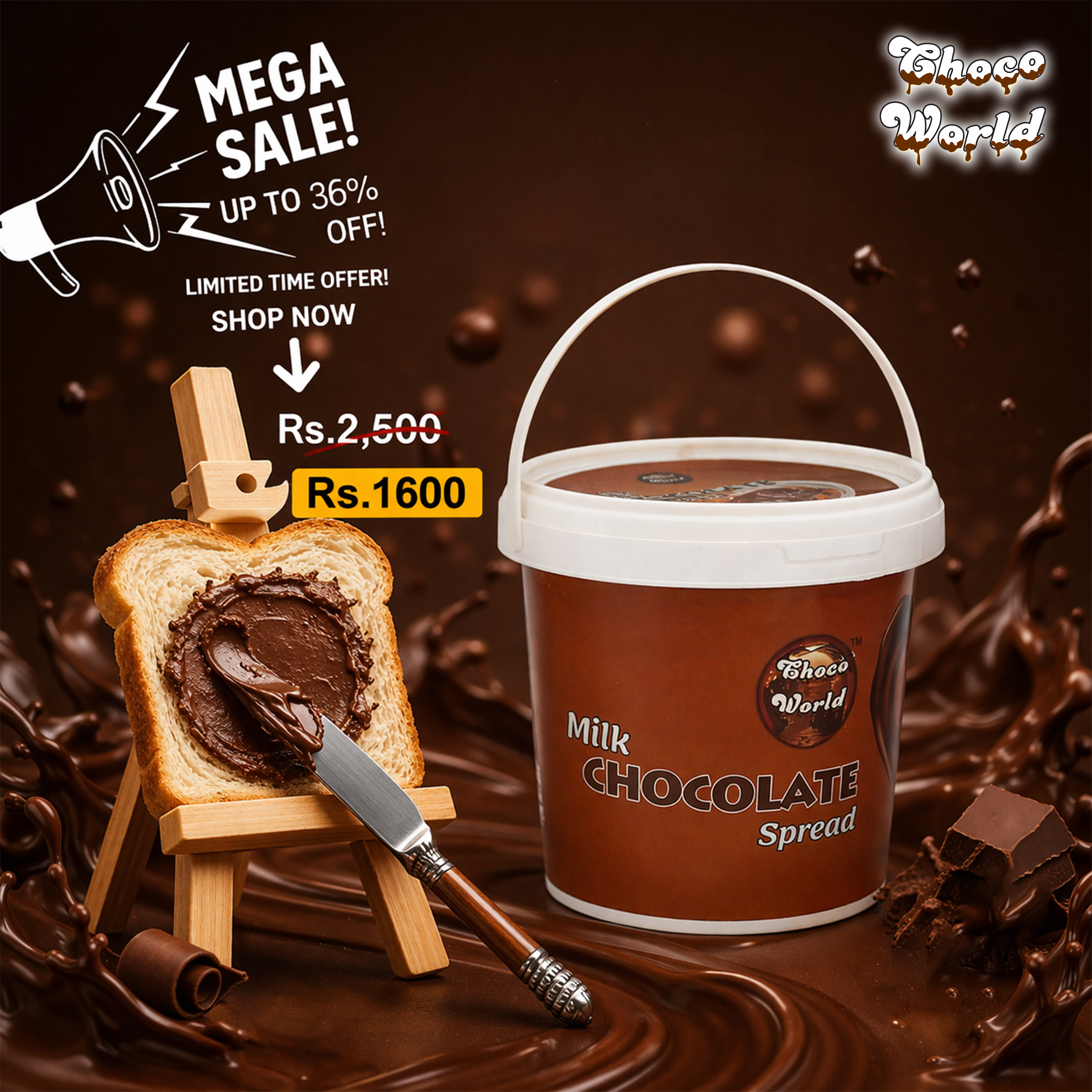 Milk Chocolate Spread – 1 KG | MEGA SALE !