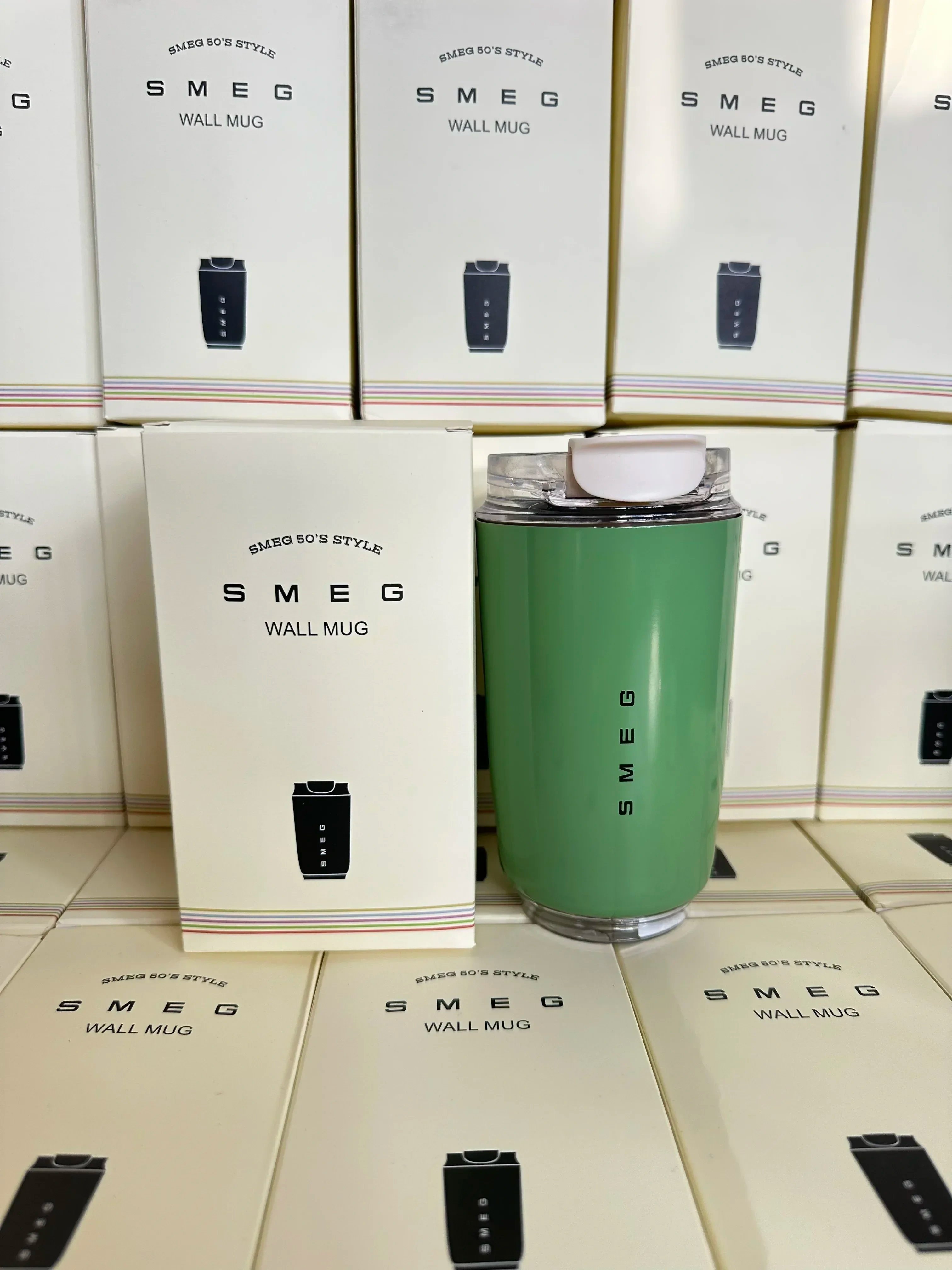 Smeg Tumbler Stainless Steel Tumbler Coffee Mug Insulated Travel Vacuum Flasks Drinking Mug