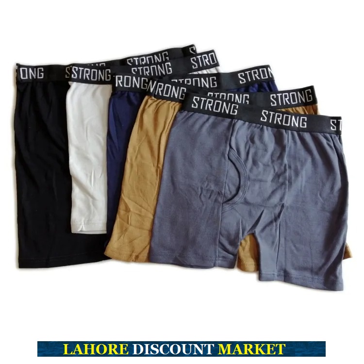 STRONG COMBED COTTON BOXER SHORTS FOR MEN BREATHABLE AND COMFORT QUALITY
