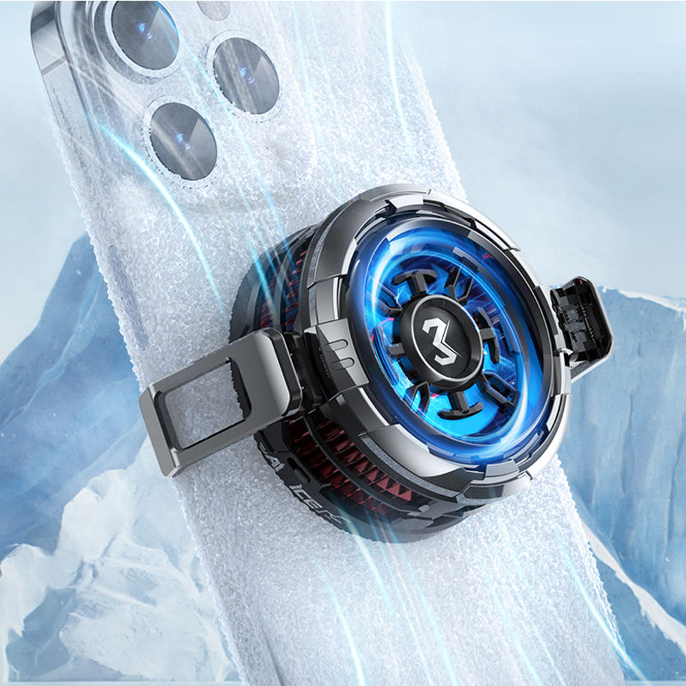 MEMO CX08 Frozen Type Model Mobile Phone Cooler Mobile Semiconductor Cooling Radiator for IOS Android PUBG Magnetic Back-clip Heat Sink