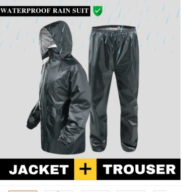 100% Waterproof Rain Suite | Complete Protection From Rain & Dust For Men and Women | Universal Size Barsati