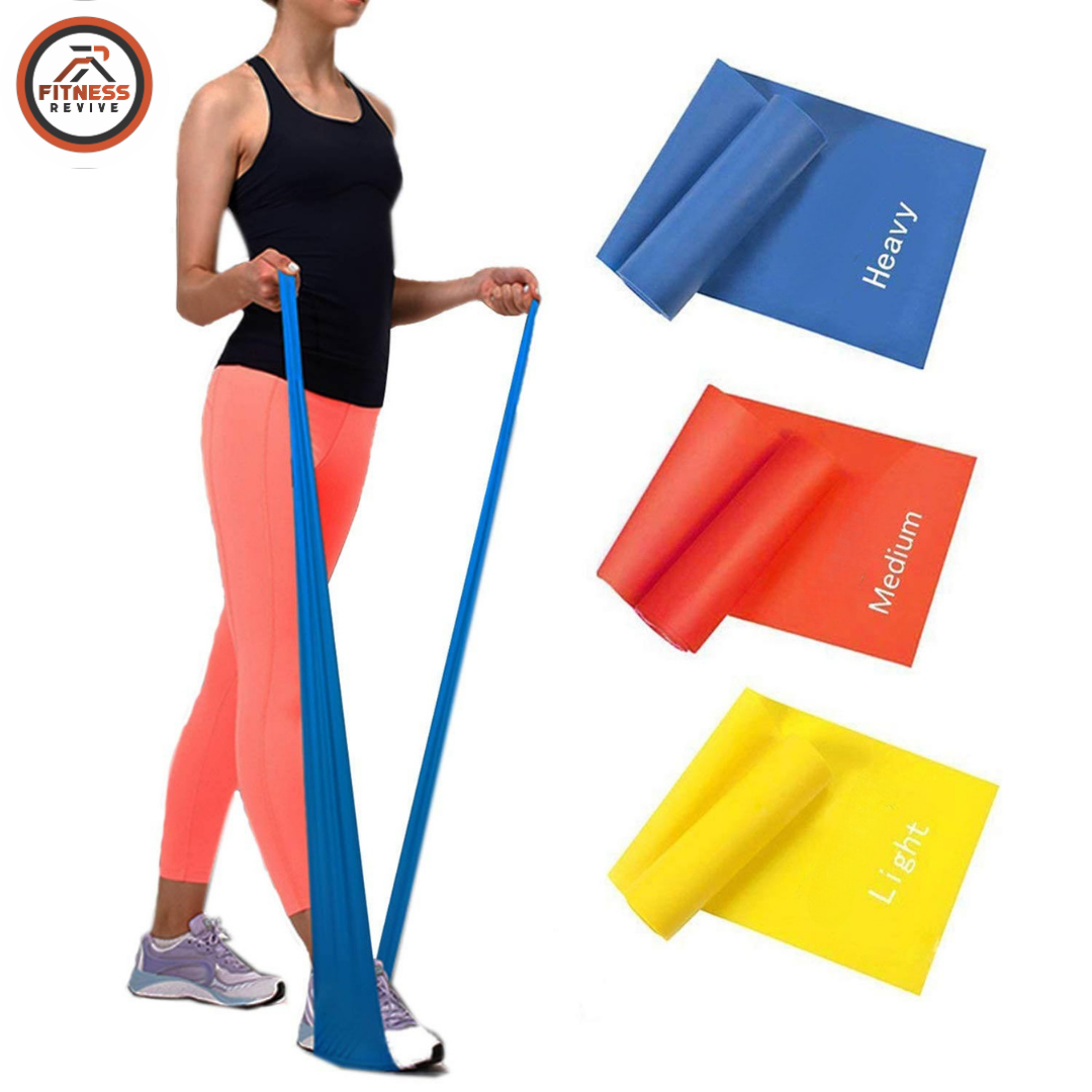 Resistance Bands Set of 3 – Latex Loop Bands for Glute Activation, Legs, Yoga & Home Workout | Light Medium Heavy | Mini Exercise Bands for Women & Men | Strength Training & Physical Therapy