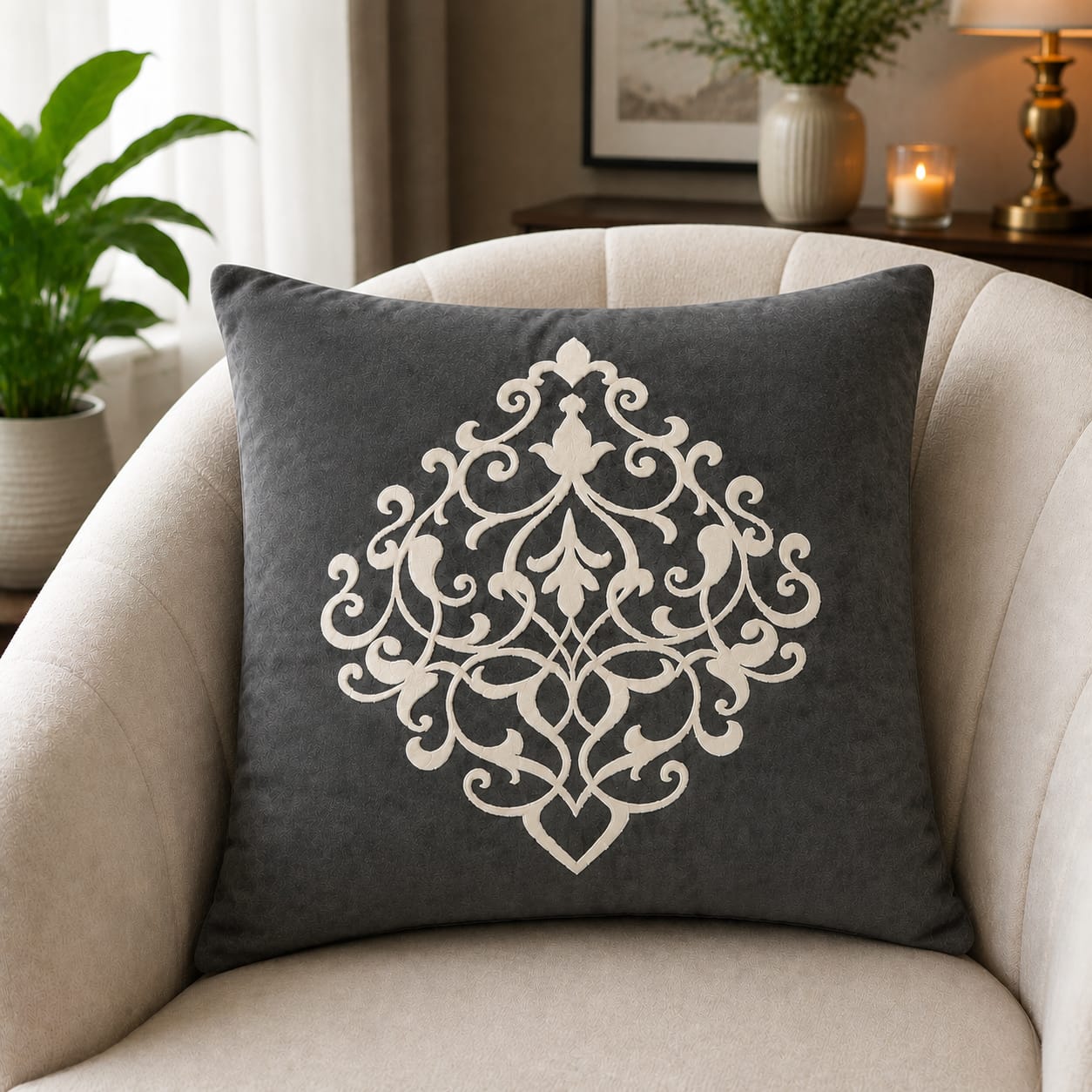 Decent Soft Velvet Cushion Cover Specific Style/ Color Best For Sofa And Bed Decorated By Ayat Bedding