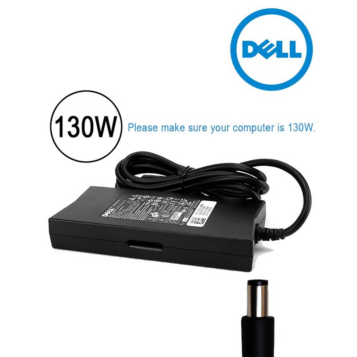 Laptop AC Charger Power for XPS M1530 M1710 P/N: DA130PE1-00 130W Or Supply  Adapter Cord: Buy Online at Best Prices in Pakistan 