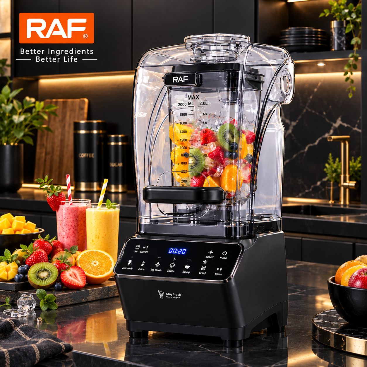 RAF Soundproof Commercial Blender R-2941 – High Speed Heavy Duty Blender Machine