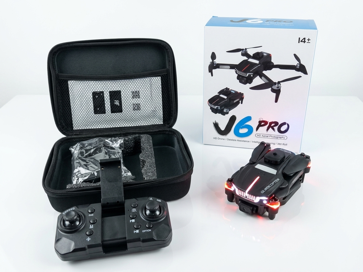 J6 Pro Camera Drone | Foldable Quadcopter | 360 Laser Obstacle Avoidance