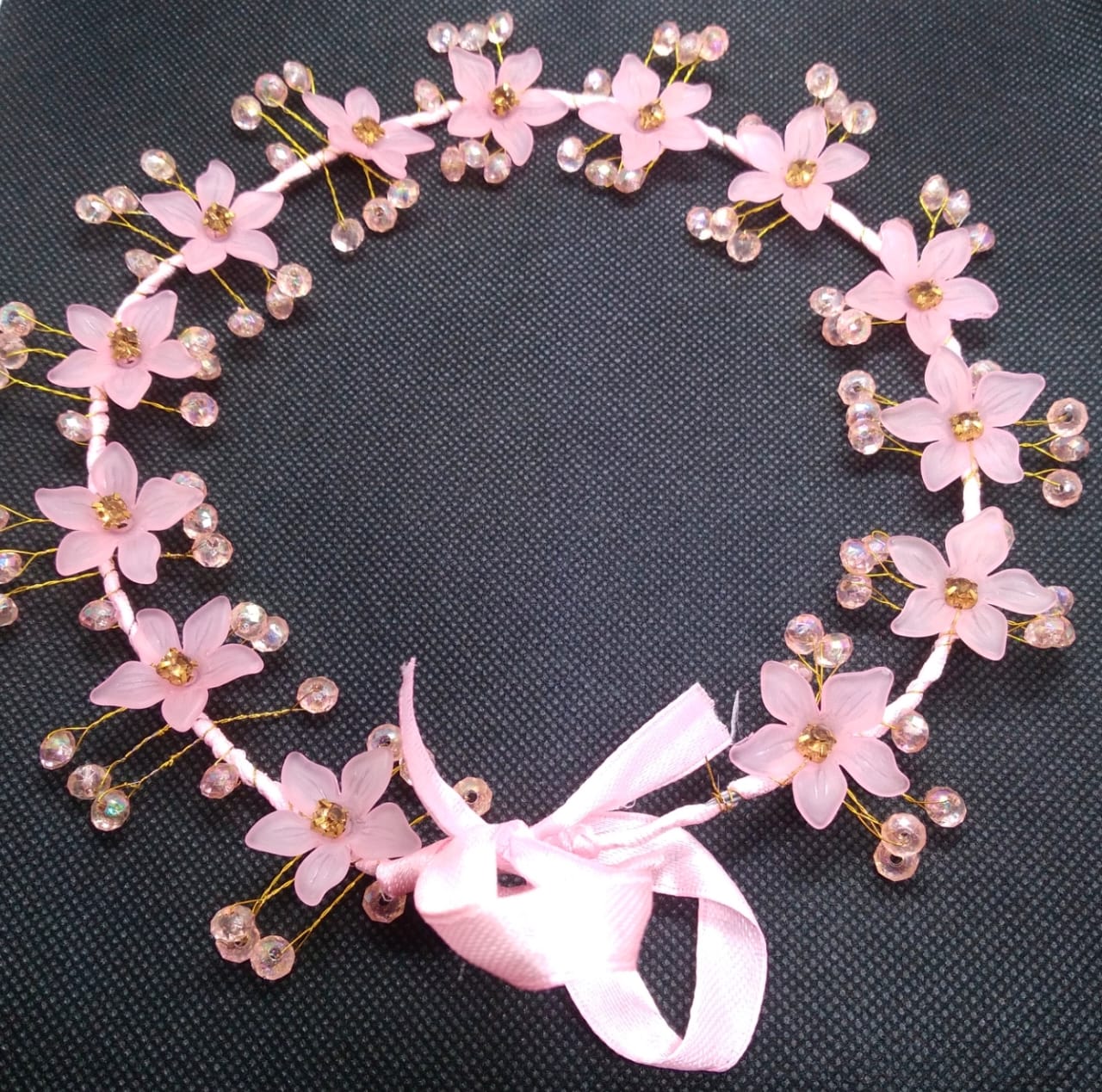 1pc Flower Tiara Crown For Women Bridal Crown For Girls Wedding Princess Birthday Accessories Flower Ring Couple Rings Hair School Parties