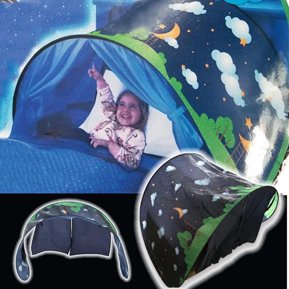 Generic Kids Baby Dream Tent Moon Cloud Foldable Camping Outdoor Bed ...