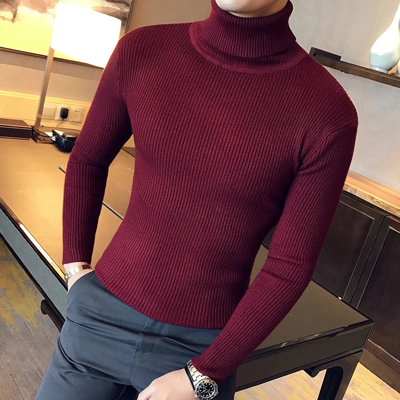 Slim Fit High Neck for Men -Warm Turtle Neck for Boys - Winter Stuff -  Casual Use - Premium Quality