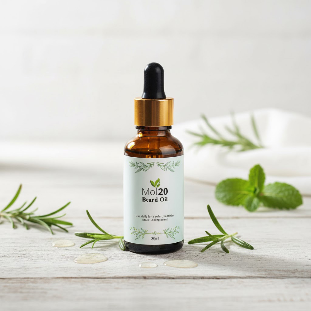 100% Natural Beard Oil for Men - Soften, Tame, and Shine Your Beard - 30ml - by Mol20