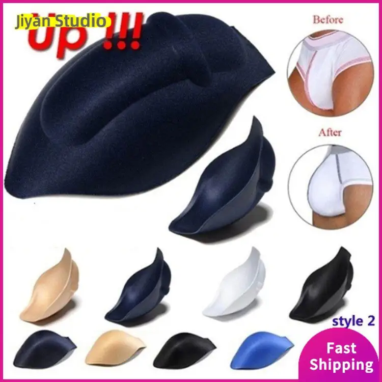 Mens Bulge Package Enhancer Cup Pouch Sponge Pad Insert for