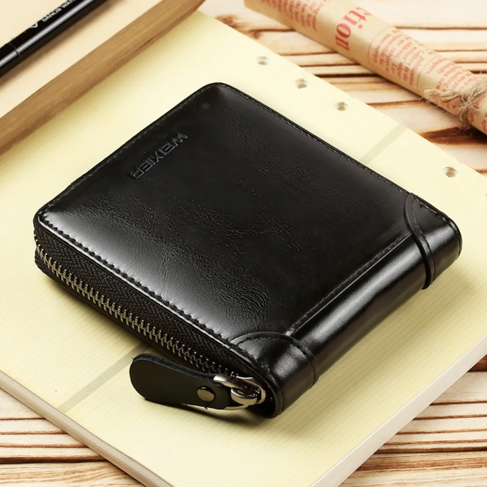 Premium Genuine Leather Zip Wallet for Men | Stylish Card Holder with Zip | Smart and Functional Design Genuine Leather Zip Card Holder for Men – Stylish, Smart & Functional Wallet Genuine Leather Zip Card Holder Wallet for Men & Boys | Stylish and Functi