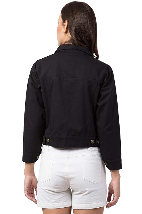 Dark Blue Light Blue black Winter Stylish denim Jeans jacket For women