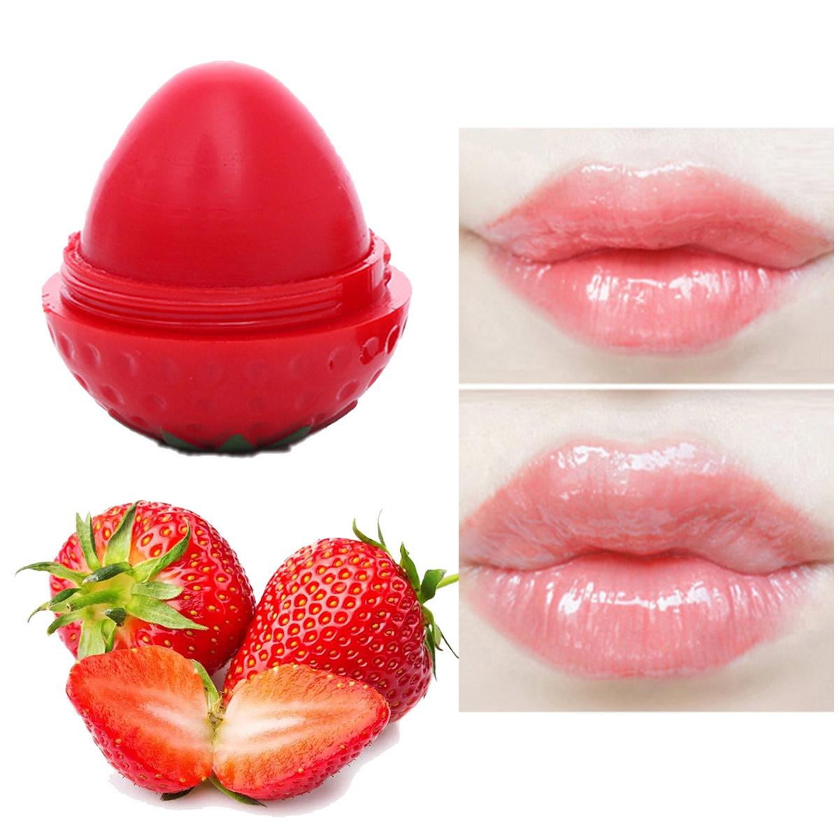ROMANTIC BEAR Red strawberry Magic Hydrating & Moisturizing Lip Balm