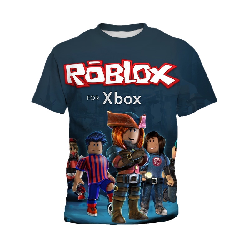 160* Roblox Boys T-shirt Kids Game 3D 
