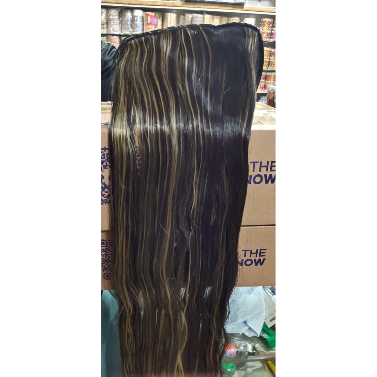 Hair Extension Brown - Golden And Brown Sticking - 27Inch