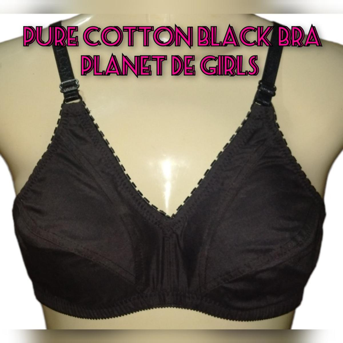 Buy JZMEE WomenGirls Front Open Black Colored Pack of 1 Bra, Cotton Blend  Bras in b-Cup Size, Perfectly Comfotable as per The Size, A Rare and  Stylish Look, Easy to wear for