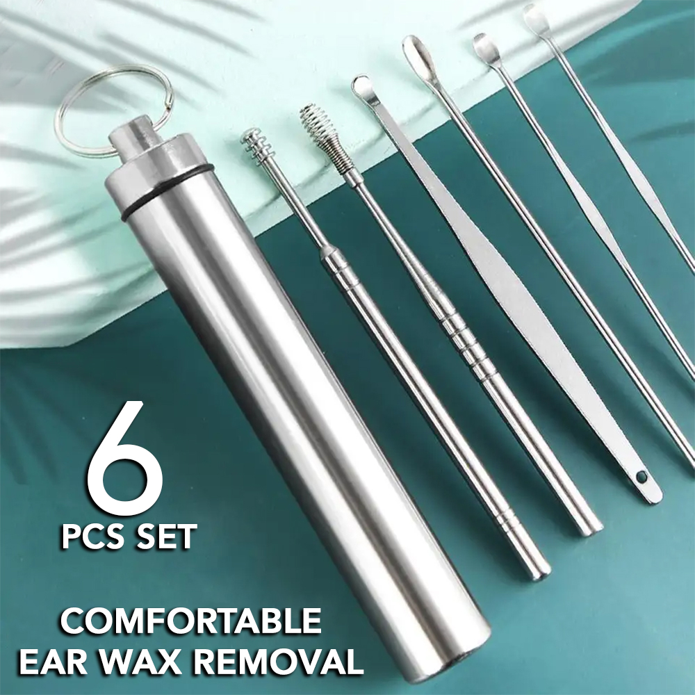 Dynamic Life 6Pcs Ear Wax Cleaning Kit with Box, Ear Cleaning Tool Set ...