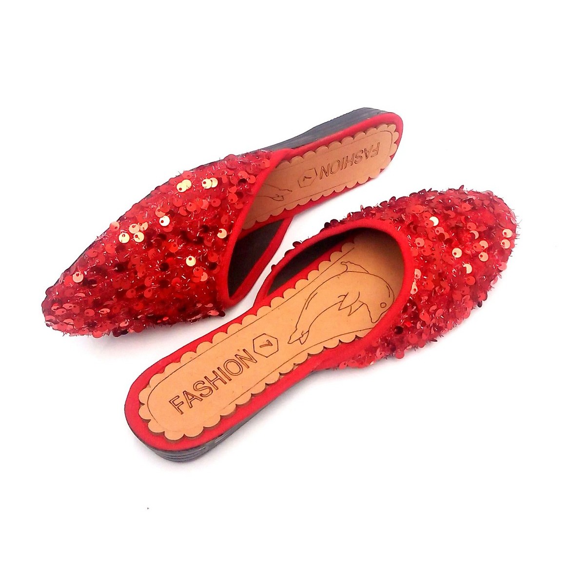 Red deals slippers girls