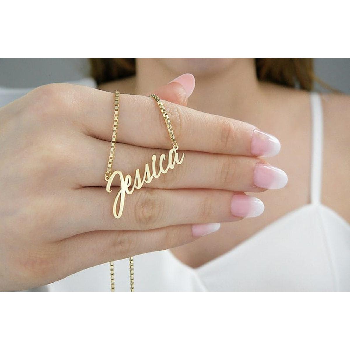 Custom Made Jewelry, Personalized Name Necklace Chain, Heart Design Best For Gift, Trendy Item