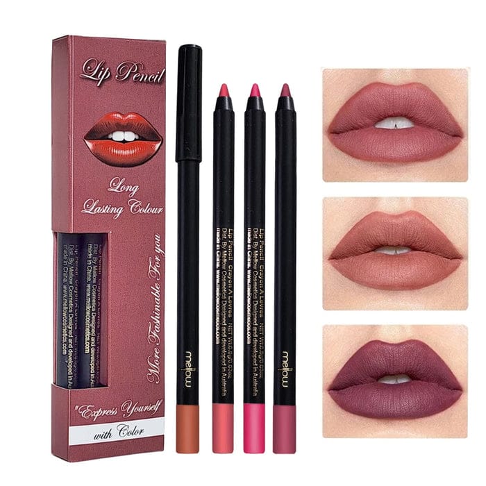 Kylie 4 Pcs Waterproof Long Lasting Lip Color Pencil Set