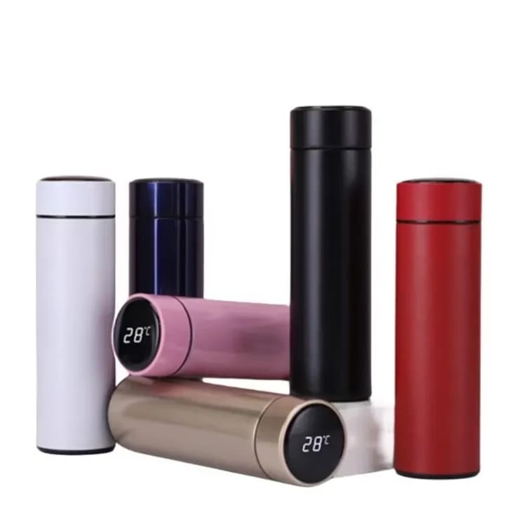 Temperature Water Bottle, 500ML LED Temperature Display, Hot Cold Vacuum Flasks, stainless Steel Thermos, LED Smart Thermos