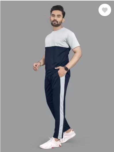 Colorblock Men Track Suit T-shirt & Trouser For Men