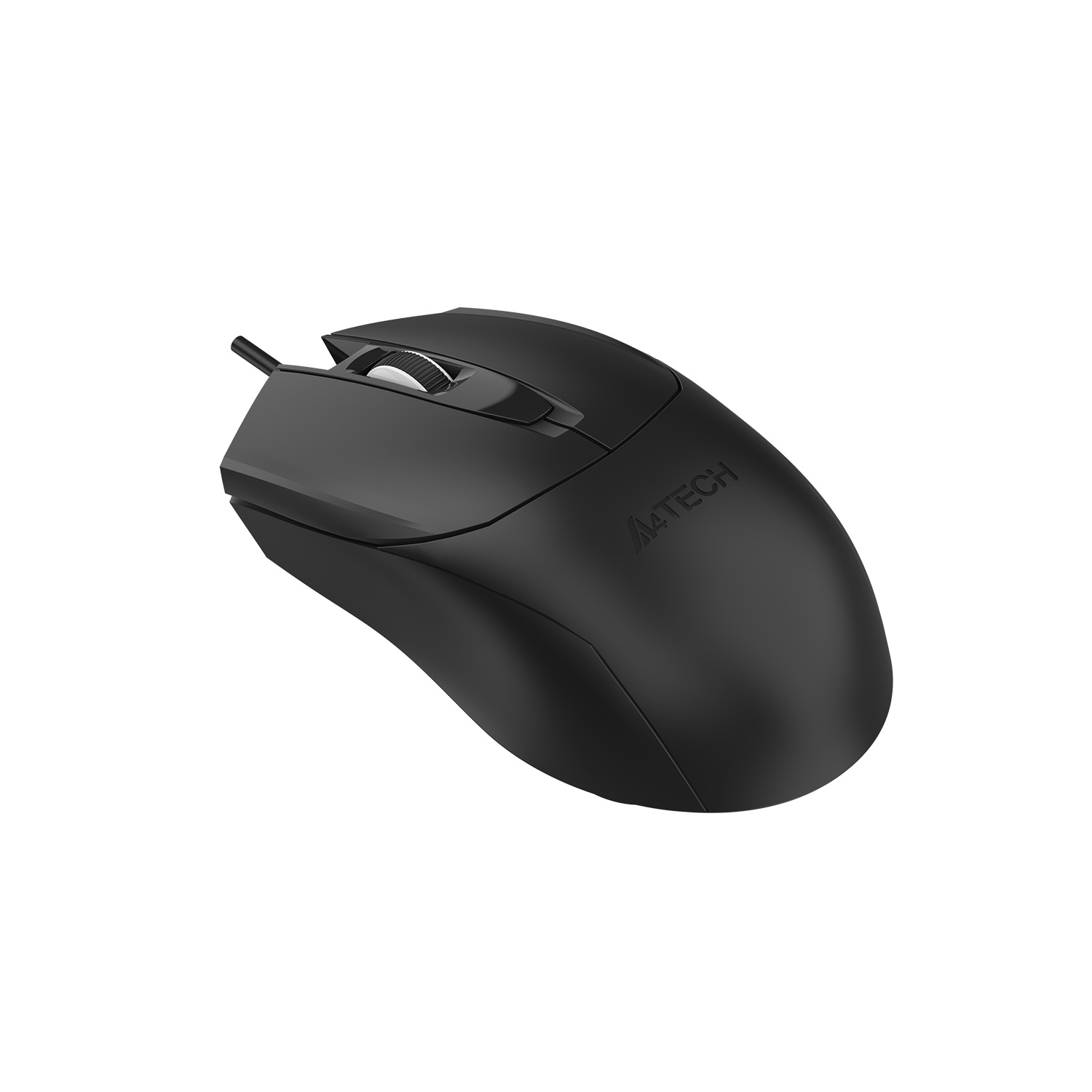 A4Tech OP-750S Wired Optical Mouse - Teflon Feet - V-Track - 1200 DPI - Silent Clicks - For PC, Laptop