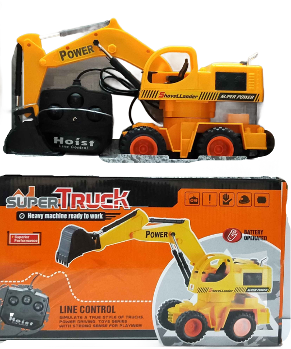 Remote Control Excavator Crawler Truck, Super Power Shovel Loader Truck, Hoist Line Control, Heavy Machine Super Truck Crane