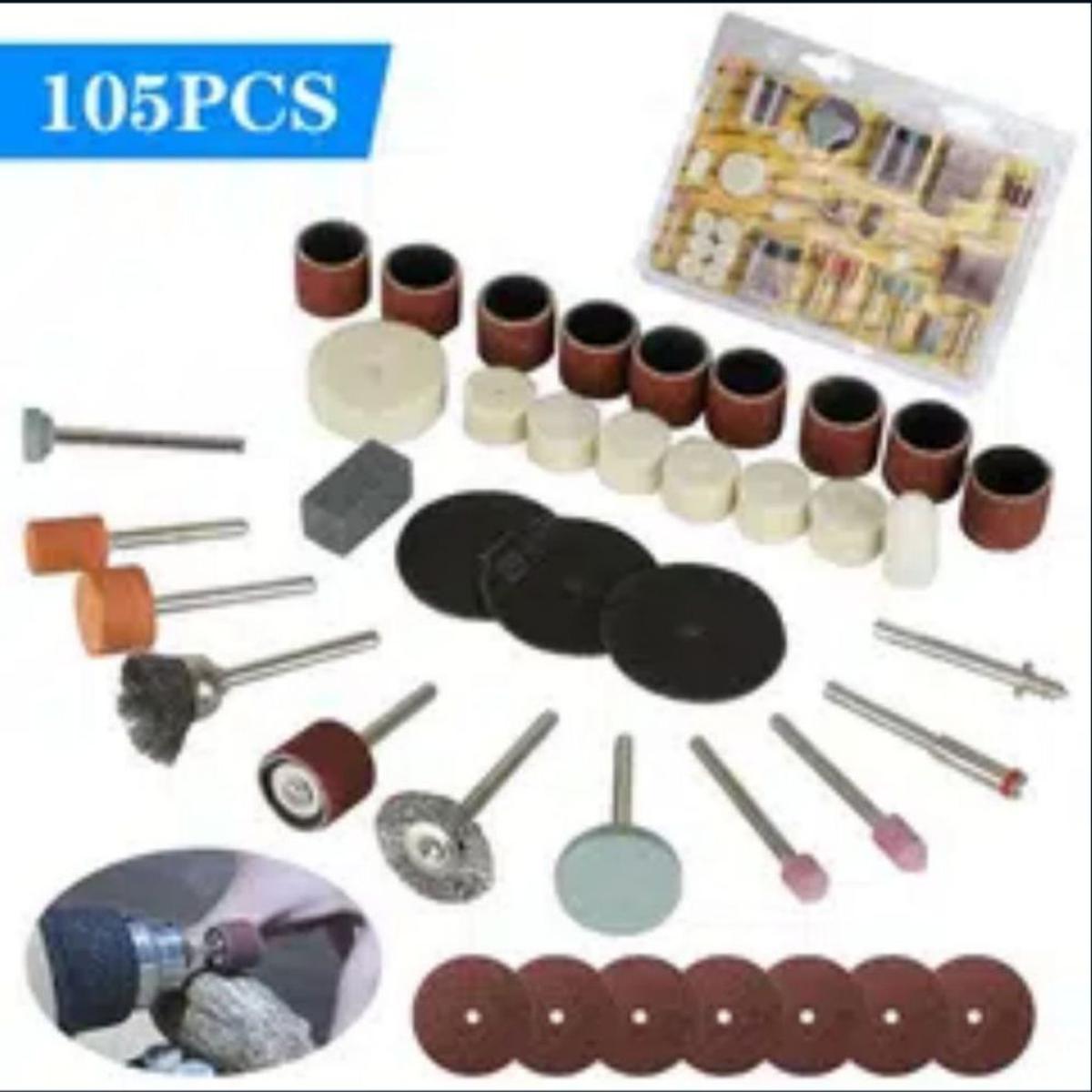 105pcs rotary tool kit Best Quality kit pin grinder tool set grinding polishing cutting all tools available in this kit