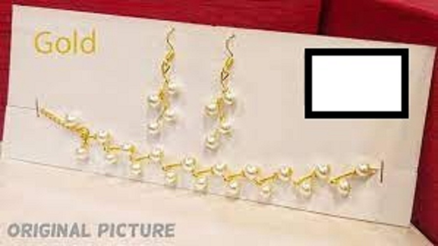 Designer Matte Golden+Silver Jewelry Set For Ladies