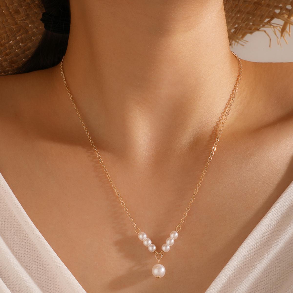 Pearl Choker Dainty Necklace for Women Girl Acrylic Necklace Color Chain  Clavicle Sweet Necklace Necklaces ＆ Pendants Punk Party Wedding Jewelry  Xmas 通販