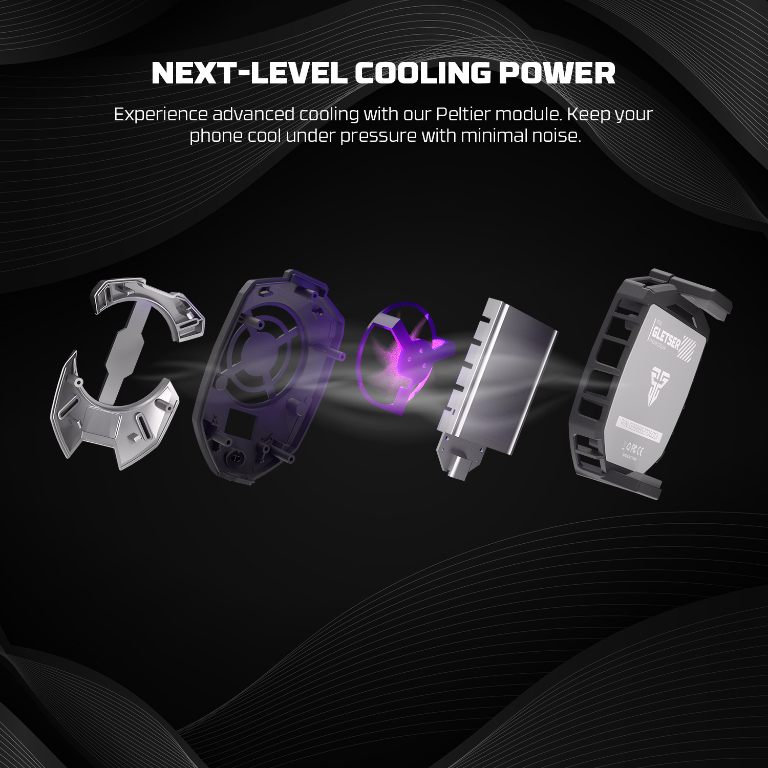 MEMO  CX07 Mobile Phone Cooler Magnetic Cooling Fan Case Radiator For PUBG Gaming Back Clip Cool Heat Sink For Smartphones
