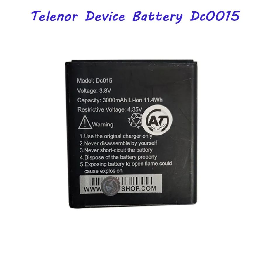 Digit DC015 Battery Replacement For Telenor MF13 Internet Device Battery with 3000 mAh Capacity- Black