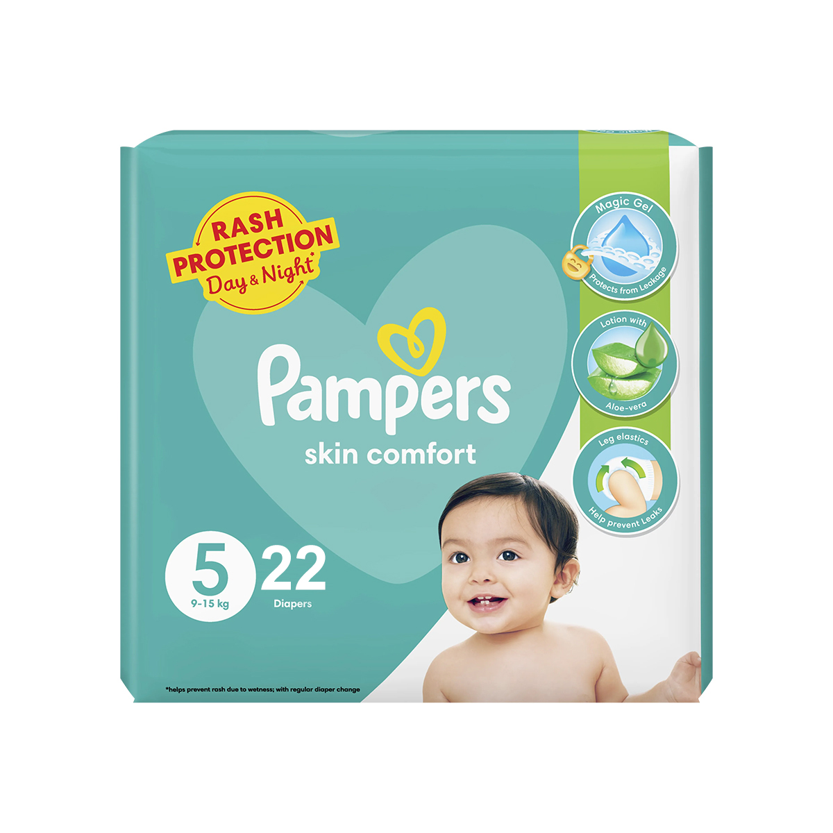 Pampers Taped Baby Diapers (size 5 Junior, 22 Pcs)