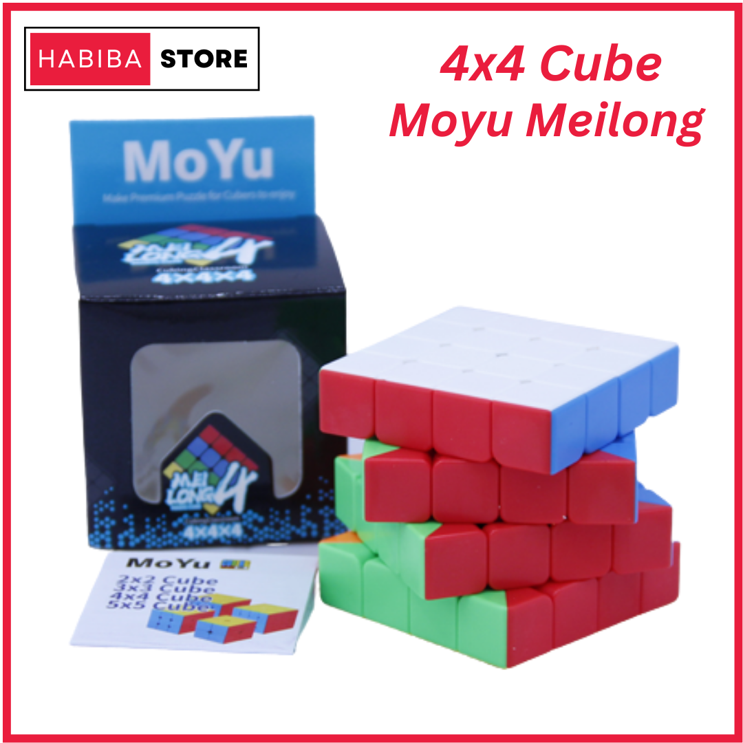 Original 4x4 Moyu Meilong Fast Speed Cube Stickerless Magic Cube Puzzle Educational Toy