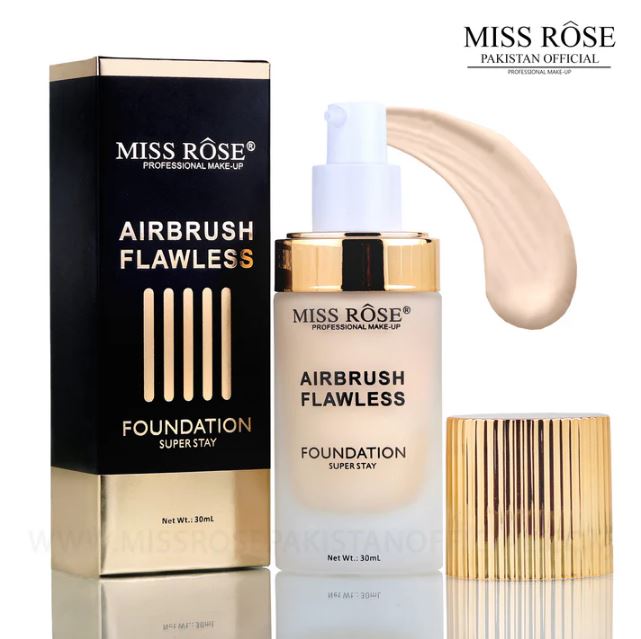 Miss Rose Airbrush Flawless Full Coverage Liquid Foundation 30ml