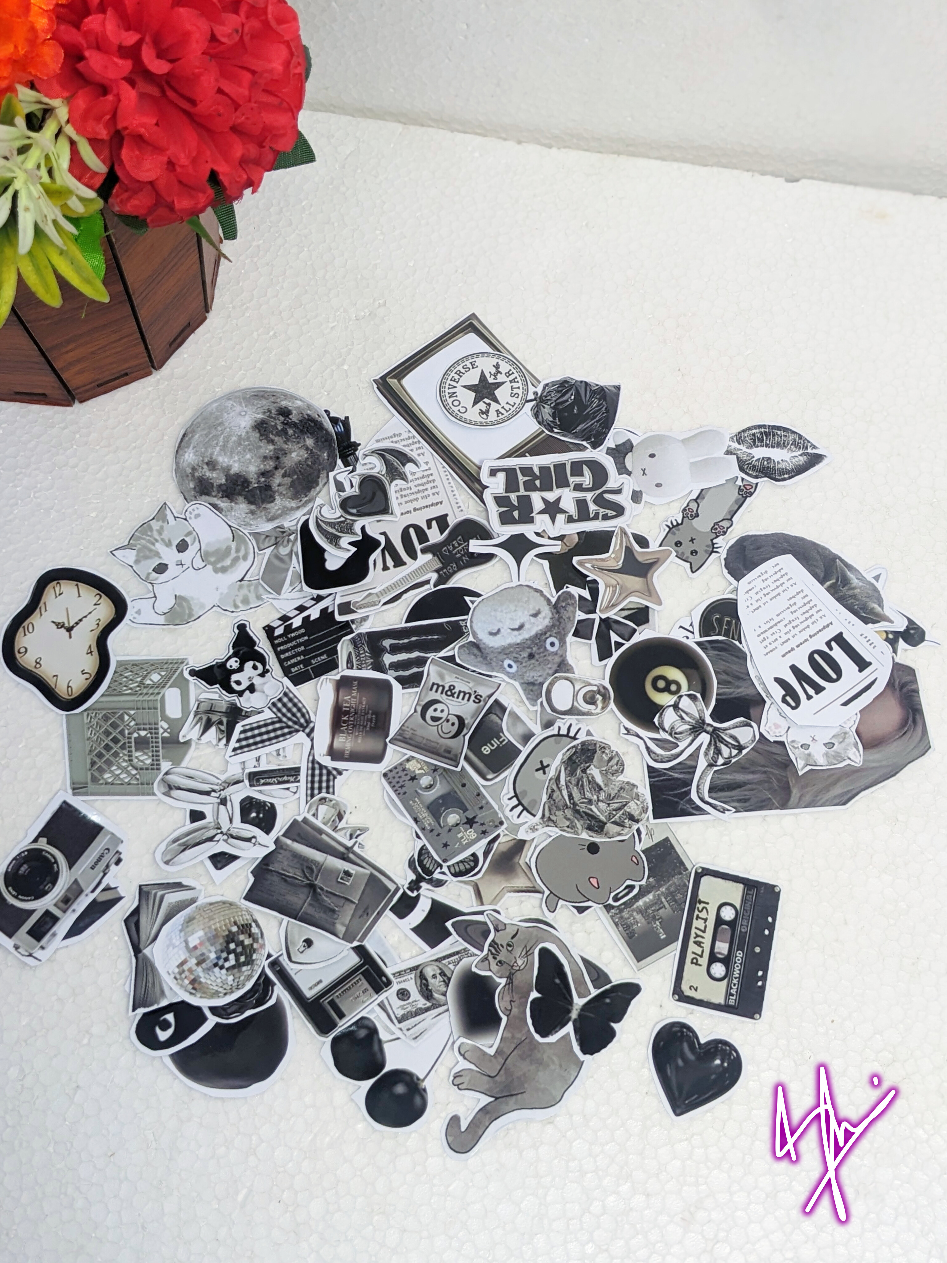 Premium Aesthetic Stickers  ( 60 Pcs ) In Very Low Price