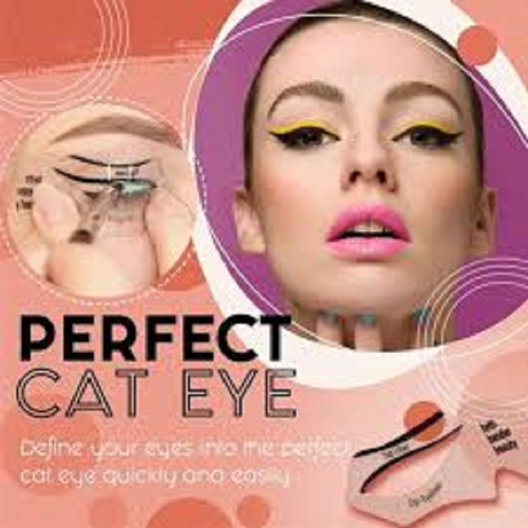 6 Pcs Professional Eyeliner Stencil Set - Perfect Winged Liner & Cat Eye Template - Easy Makeup Shaping Tool for Beginners
