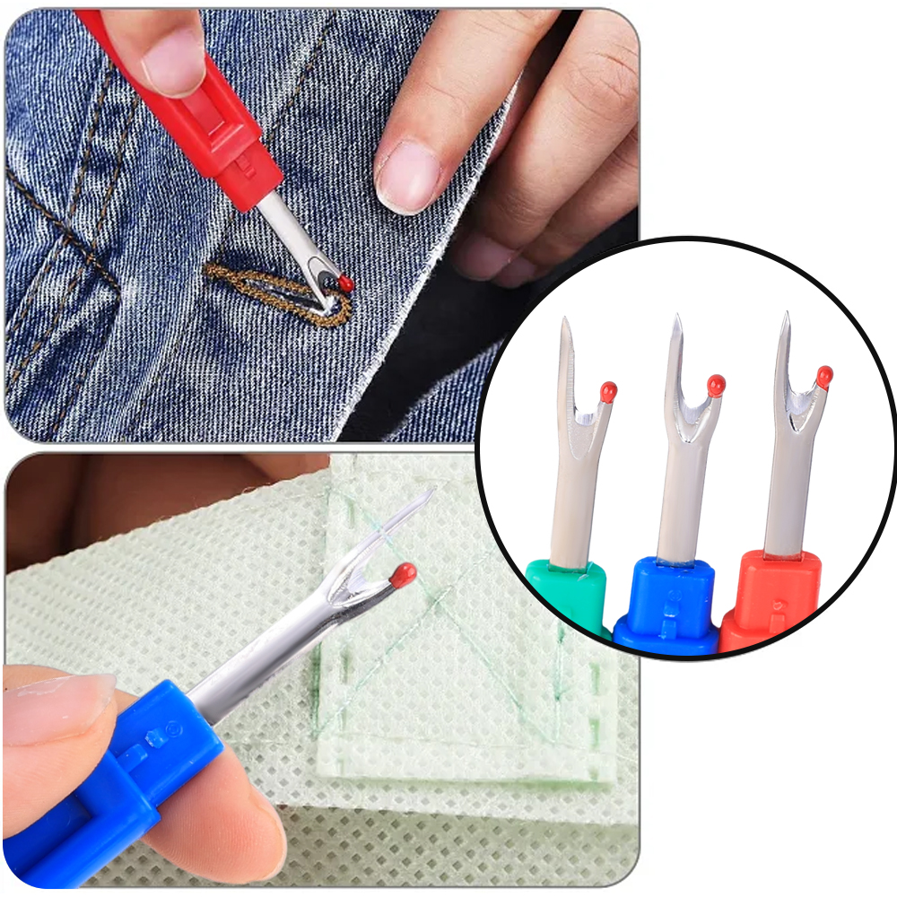WEISHA Thread Remover 1/6PCS Stitch Unpickers Seam Remover Set Sewing  Crafting and Removing Embroidery Hems and Seams DIY Cross-Stitch  Accessories(1Pc)
