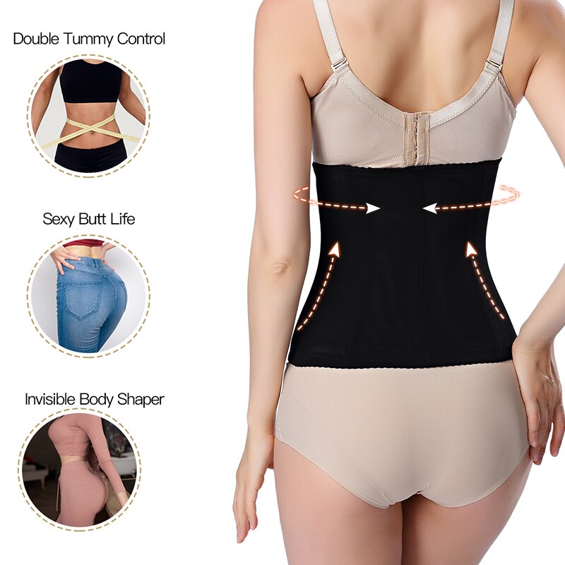 MICOHPKLE Waist Trainer for Women Postpartum Belly Band Wrap Belt C-Section  Recovery Tummy Control Waist Cincher Body Shaper (X-Small, Beige) at   Women's Clothing store