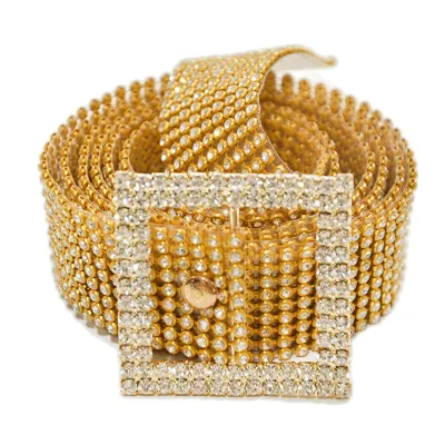 Gold 2025 rhinestone belt