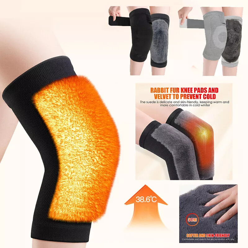 Woolen Blend Thermal Knee Warmers Fashion Women Solid Color Knee High Knitted Breathable Elastic Knees Sleeves for Winter Pleated Long Yoga Socks Leg Warmer Both Men And Women