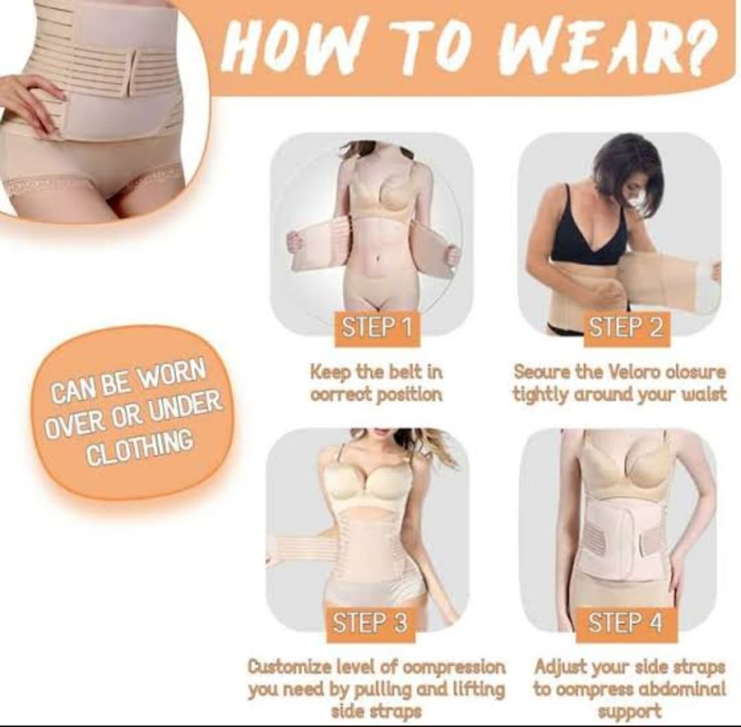 Postpartum Slimming Belt, Maternity Abdomen Support (Breathable Polyester & Spandex)